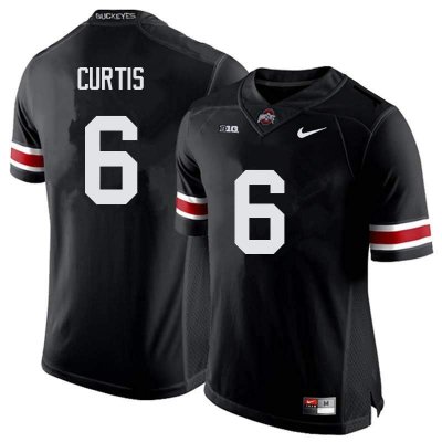 NCAA Ohio State Buckeyes Men's #6 Kory Curtis Black Nike Football College Jersey YBT0845GH